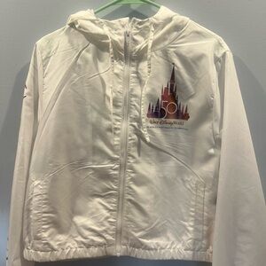 Disney World WDW 50th Anniversary Windbreaker Jacket Hood NEW NWT Large rain L
